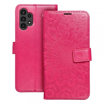 Knížkové pouzdro Mezzo Book mandala pro Samsung Galaxy A13 4G purpurové