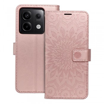 Knížkové pouzdro Mezzo pro Xiaomi Redmi Note 13 Pro 5G mandala růžově zlaté