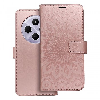 Pouzdro Mezzo Book mandala pro Xiaomi Redmi 14C růžově zlaté