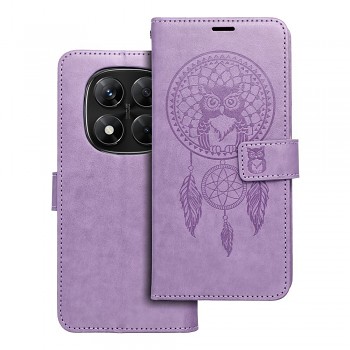 Knížkové pouzdro Mezzo Book pro Xiaomi Redmi Note 14 Pro 5G / 14 Pro+ 5G lapač snů fialové