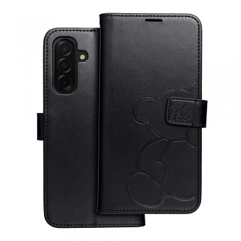 Knížkové pouzdro Mezzo Book pro Samsung Galaxy A26 5G s motivem medvídka černé