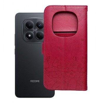 Knížkové pouzdro Mezzo Book pro Redmi Note 15 Pro 5G kočky červené