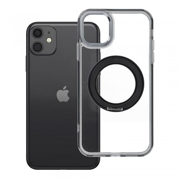 Kryt Frame Circle Stand pro iPhone 11 s MagSafe a stojánkem černý
