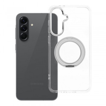 Kryt Frame Circle Stand pro Samsung Galaxy A56 kompatibilní s MagSafe průhledný