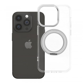 Kryt Frame Circle Stand pro iPhone 14 Pro s podporou MagSafe průhledný