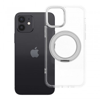 Kryt Frame Circle Stand pro iPhone 12 s MagSafe průhledný