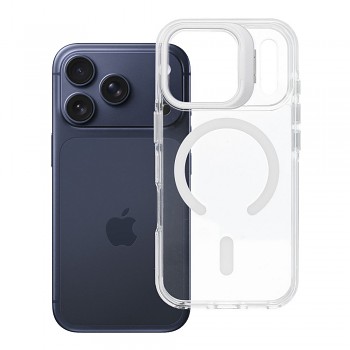 Kryt Lens Mag Cover pro iPhone 18 Pro / 17 Pro s MagSafe a ochranou fotoaparátu bílý