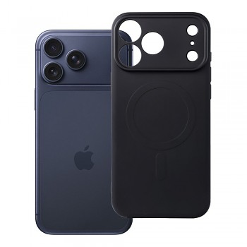 Silicone Mag Cover kryt pro iPhone 18 Pro Max / 17 Pro Max s ochranou fotoaparátu a podporou MagSafe černý