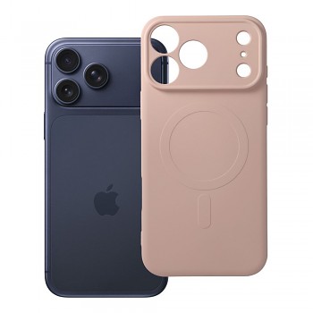 Silikonový kryt Silicone Mag Cover s ochranou fotoaparátu a podporou MagSafe pro iPhone 18 Pro Max / 17 Pro Max růžový
