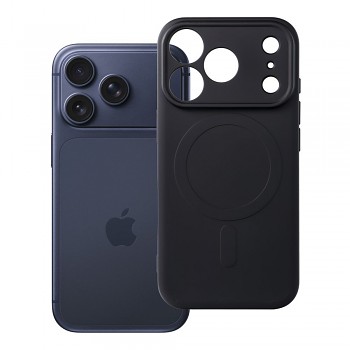 Silikonový kryt Silicone Mag Cover s ochranou fotoaparátu a podporou MagSafe pro iPhone 18 Pro / 17 Pro černý