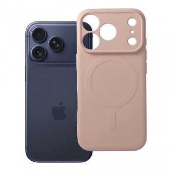 Silikonový kryt Silicone Mag Cover s ochranou fotoaparátu a podporou MagSafe pro iPhone 18 Pro / 17 Pro růžový