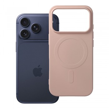 Silikonový kryt Silicone Mag Cover pro iPhone 18 Pro / 17 Pro s podporou MagSafe růžový
