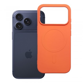 Silikonový kryt Silicone Mag Cover s podporou MagSafe pro iPhone 18 Pro / 17 Pro oranžový