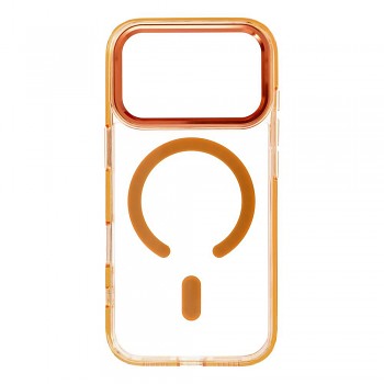 Kryt Frame Clear Hybrid Mag pro iPhone 18 Pro / 17 Pro s podporou MagSafe hermes oranžový
