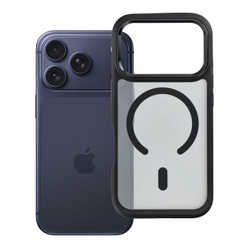 Kryt Forcell F-Protect Smoke Hybrid Premium pro iPhone 18 Pro / 17 Pro kompatibilní s MagSafe černý