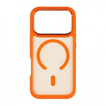 Kryt Forcell F-Protect Smoke Hybrid Premium pro iPhone 18 Pro / 17 Pro s podporou MagSafe oranžový