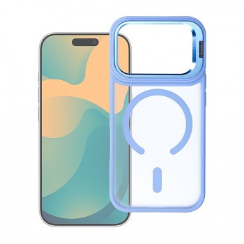 Kryt Forcell F-Protect Shadow Stand Premium pro iPhone 18 Pro Max / 17 Pro Max s MagSafe a stojánkem světle modrý