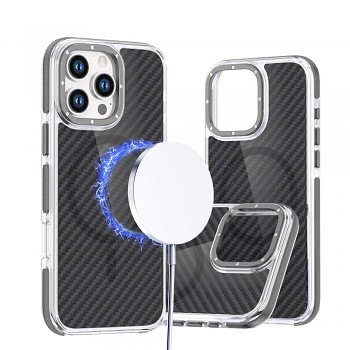 Kryt Fiber pro iPhone 18 Pro Max / 17 Pro Max kompatibilní s MagSafe šedý