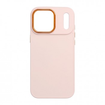 Kryt Frame pro iPhone 18 Pro Max / iPhone 17 Pro Max pudrově růžový