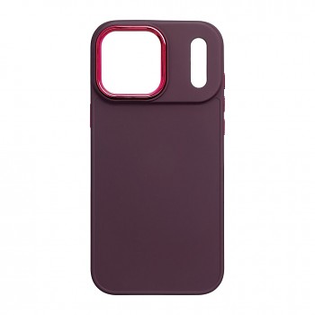 Kryt Frame pro iPhone 18 Pro Max / 17 Pro Max tmavě třešňový