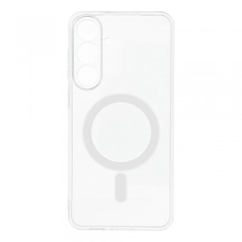Čirý kryt Clear Case 2 mm pro Samsung Galaxy S25 FE / S26 FE s podporou MagSafe a ochranou fotoaparátu transparentní