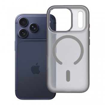 Kryt Flexline Mag Cover kompatibilní s MagSafe pro iPhone 18 Pro / 17 Pro šedý
