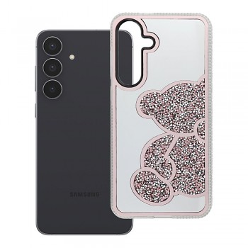 Kryt Teddy Bear pro Samsung Galaxy S25 FE růžový