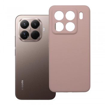 Kryt pro Xiaomi 15 Pro Silicone 2mm s ochranou fotoaparátu pískově růžový