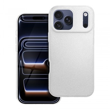 Třpytivý kryt Shining pro iPhone 18 Pro Max / 17 Pro Max stříbrný
