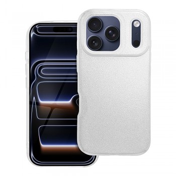 Třpytivý kryt Shining pro iPhone 18 Pro / 17 Pro stříbrný