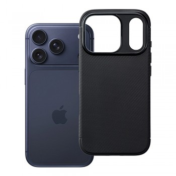 Kryt Carbon Premium pro iPhone 18 Pro / 17 Pro černý