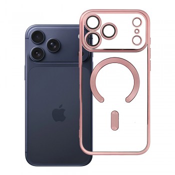 Kryt Electro Mag Cover pro iPhone 18 Pro Max / 17 Pro Max kompatibilní s MagSafe růžovozlatý