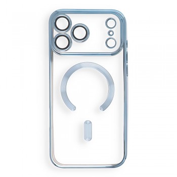 Kryt Electro Mag Cover pro iPhone 18 Pro Max / 17 Pro Max kompatibilní s MagSafe nebesky modrý