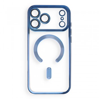 Kryt Electro Mag Cover pro iPhone 18 Pro Max / 17 Pro Max s podporou MagSafe tmavě modrý