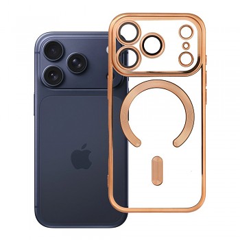 Kryt Electro Mag Cover pro iPhone 18 Pro / 17 Pro s podporou MagSafe zlatý