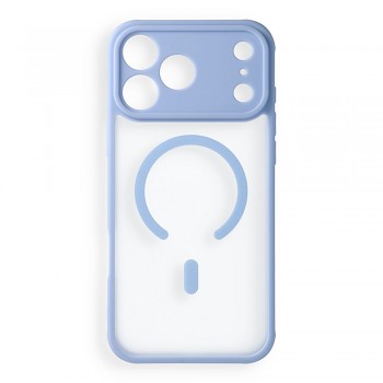 Kryt Full Matte Mag Cover pro iPhone 18 Pro Max / 17 Pro Max s podporou MagSafe světle modrý