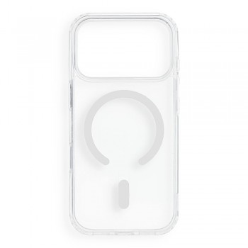 Kryt pro iPhone 18 Pro / 17 Pro Drop Glue Colorful Ring Mag Cover s podporou MagSafe bílý