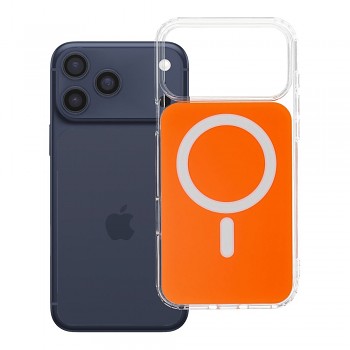 Kryt Clear Fusion Mag pro iPhone 18 Pro Max / 17 Pro Max s podporou MagSafe oranžový