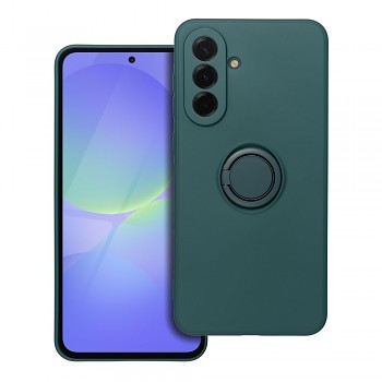 Silikonový kryt s držákem na prst pro Samsung Galaxy A36 5G zelený