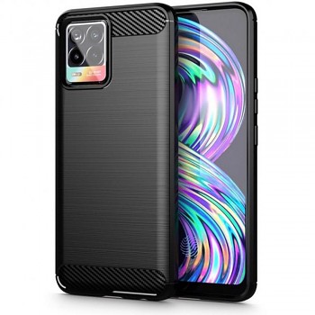 Kryt Carbon pro Realme 8 černý