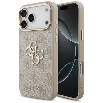 Kryt Guess Big 4G Classic Logo GUE005593 pro iPhone 18 Pro Max / 17 Pro Max růžově zlatý