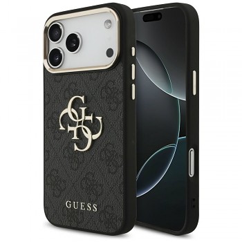 Guess 4G Big 4G Classic Logo kryt pro iPhone 18 Pro Max / 17 Pro Max GUE005594 černo-zlatý