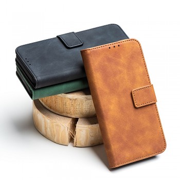 Knížkové pouzdro Tender Book pro iPhone 17 Pro Max / 18 Pro Max hnědé