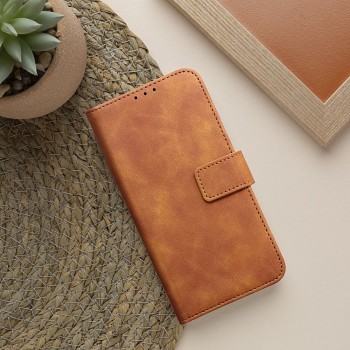 Knížkové pouzdro Tender Book pro iPhone 17 hnědé