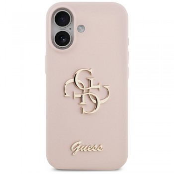 Kryt Guess Silicone Big 4G Script na iPhone 17 GUHCP17SSC4GSMP růžový