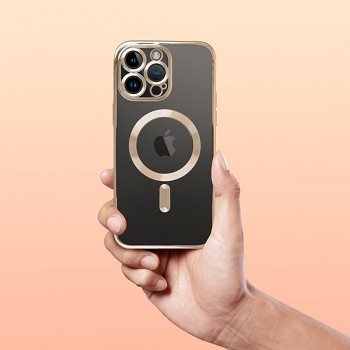 Kryt Electro Mag Cover s podporou MagSafe pro iPhone 11 zlatý