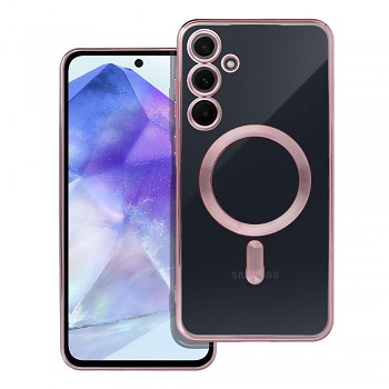 Kryt Electro Mag Cover pro Samsung Galaxy A55 kompatibilní s MagSafe růžovozlatý