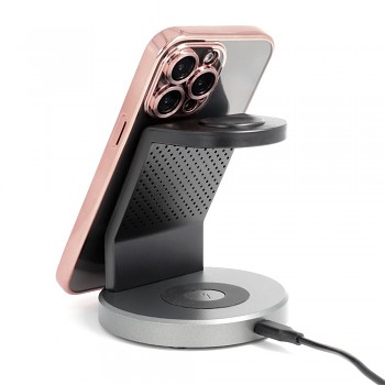 Kryt Electro Mag Cover pro iPhone 16 Pro Max s MagSafe hnědý