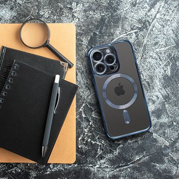Kryt Electro Mag Cover pro Samsung Galaxy A56 s podporou MagSafe titanově modrý