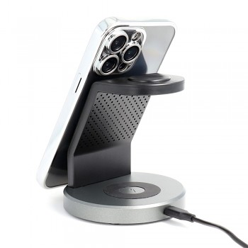 Kryt Electro Mag Cover pro Samsung Galaxy A17 / A18 kompatibilní s MagSafe stříbrný